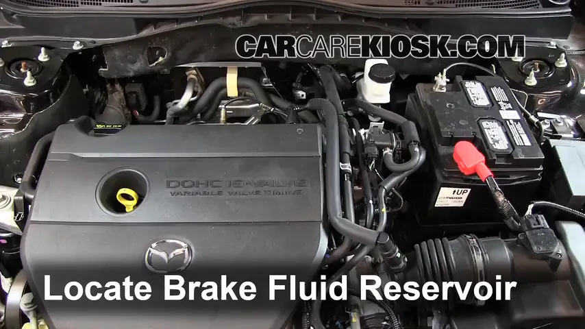 2012 Mazda 6 i 2.5L 4 Cyl. Brake Fluid Add Fluid